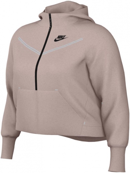Джемпер Nike TCH FLC WR HOODY FZ PLUS DA2044-602 р. 2X рожевий