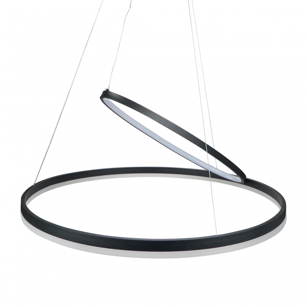 Люстра светодиодная Berger 2x52 Вт LED-модуль черный 7015-PL-52 Black