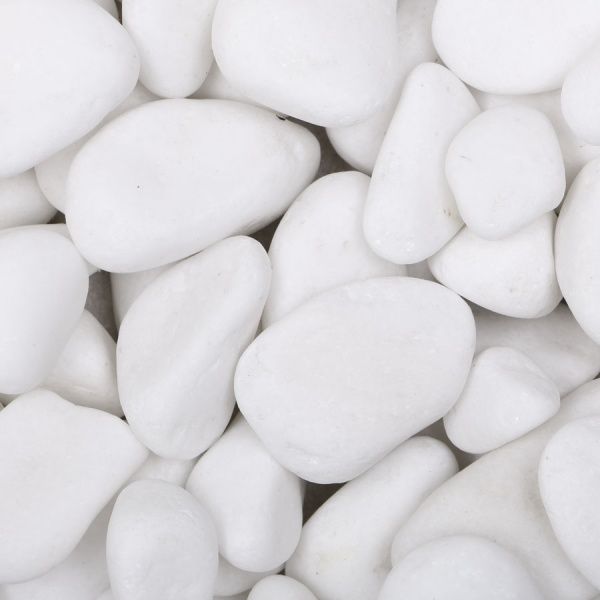 Камінь декоративний Thasos галька мармурова фр.1-3 см біла 10 кг