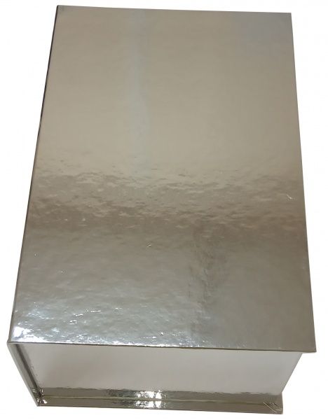 Коробка подарочная FLOCASE 23х15х10 см серебро