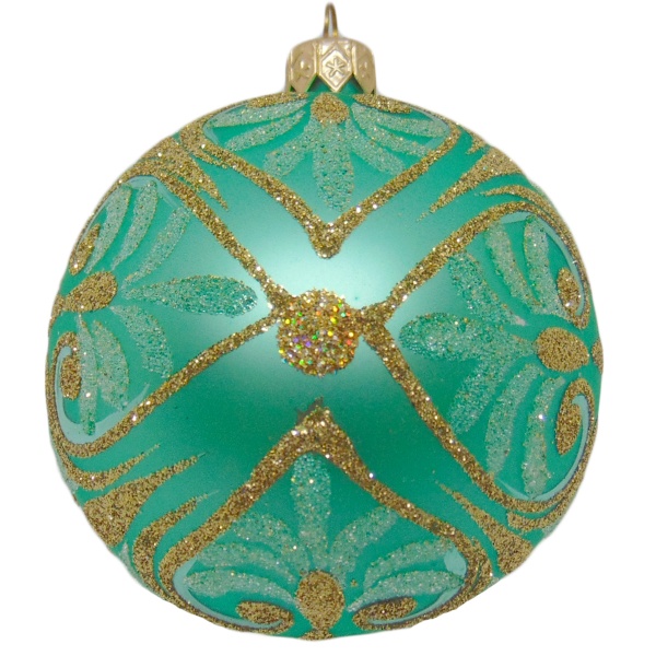 Куля новорічна скляна d80 9214-2 
