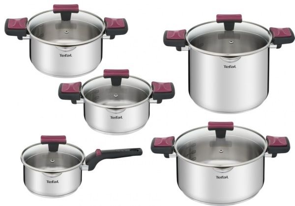 Набор посуды Cook&Clip G723SA74 (10 предметов) Tefal