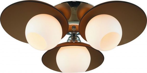 Люстра стельова Altalusse 3x40 Вт E27 хром/чайний INL-9290C-03 Chrome & Tea 