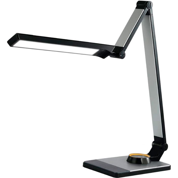 Настольная лампа LightMaster DE1144 LED 10 Вт черный с серебристым 