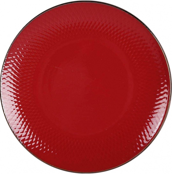 Тарелка обеденная Rombique Red 19,5 см Bella Vita