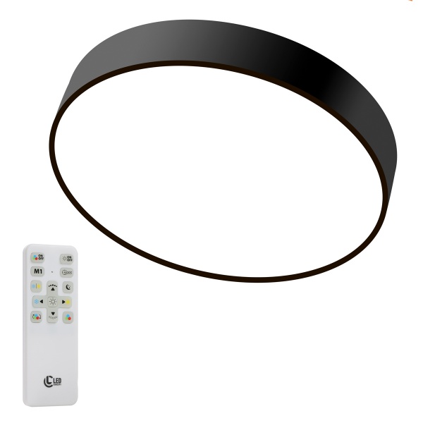 Светильник потолочный LED CONCEPT Avoca LC 5055 93 Вт черный 2800-6000-RGB К 