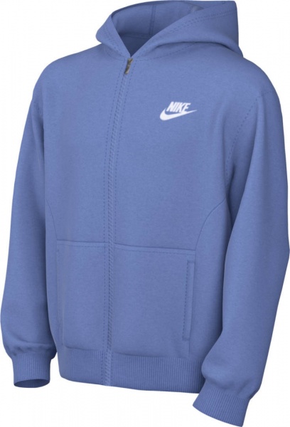 Джемпер Nike K NSW CLUB FLC HD FZ LS LBR FD3004-450 фіолетовий