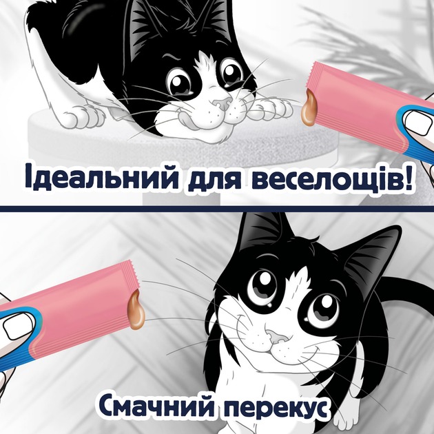 Ласощі FELIX by Purina Смачні моменти з лососем 4x10 г
