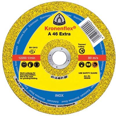 Круг відрізний по металу Klingspor A346 EXTRA 125x1,6x22,2 мм 909716
