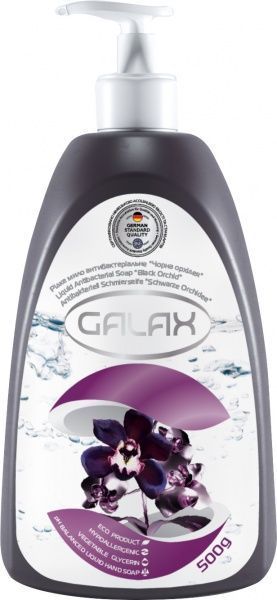 Мило рідке Galax антибактеріальне Чорна орхідея 500 мл
