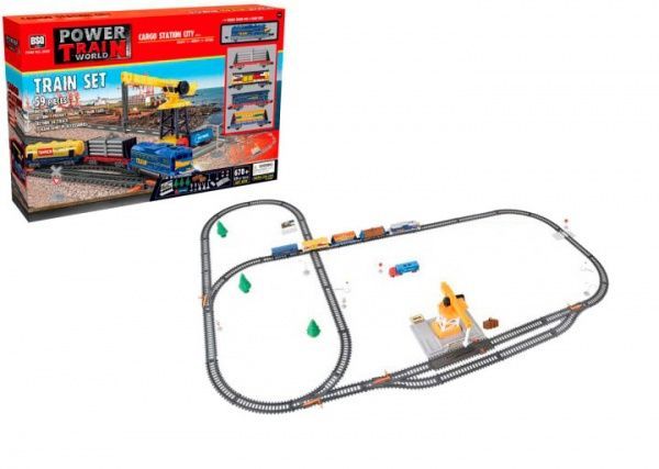 Ігровий набір Maya Toys Залізна дорога з підйомним краном 2082