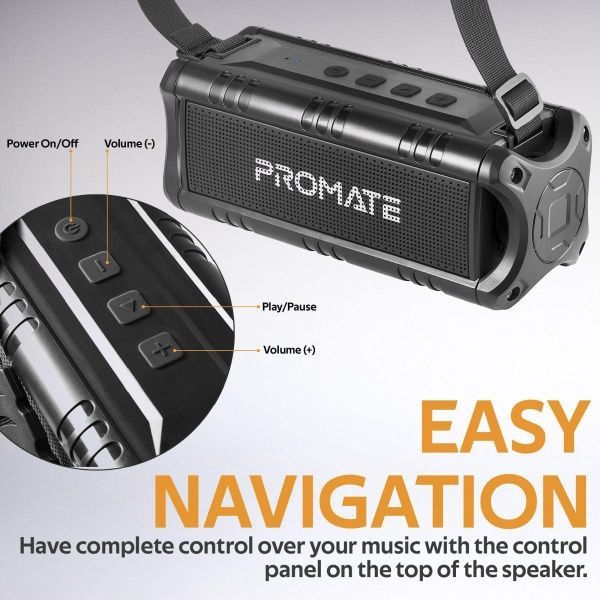 Портативна колонка Promate Escalade 30W IPX5 2.0 black 