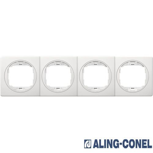 Рамка четырехместная Aling-Conel Eon горизонтальная белый E6704.E0