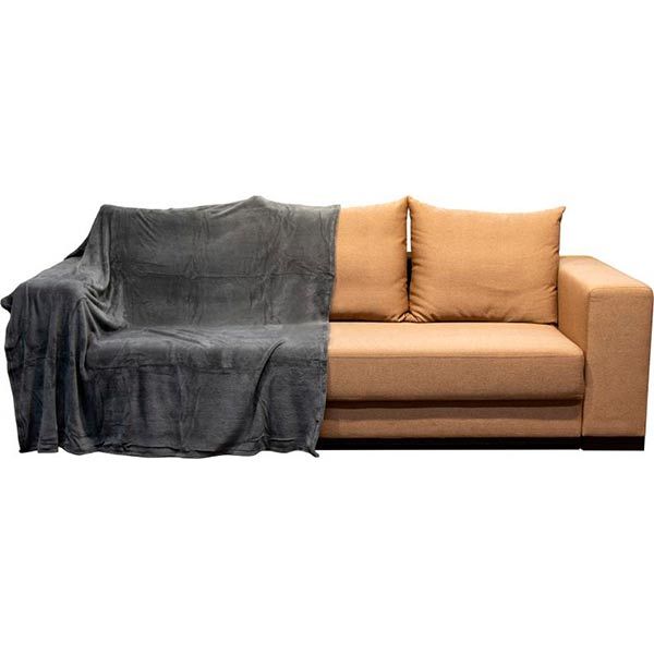 Плед микрофибра Underprice серый 200x220 см