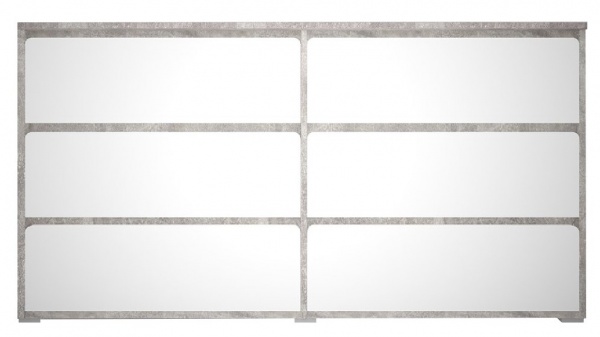 Комод Lion Арт-3 бетон /нимфея альба 