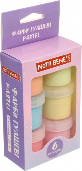 Фарба гуашева 6 кольорів 20 мл Гамма UA