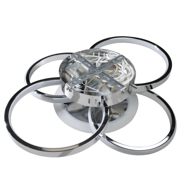 Світильник світлодіодний LED CONCEPT Sutton LED R 4 з пультом ДК 95 Вт хром 2800-6000 К 