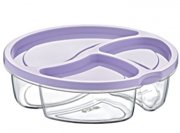 Контейнер для зберігання 3 секції 17,5 см в асортименті AK 545 Fackelmann