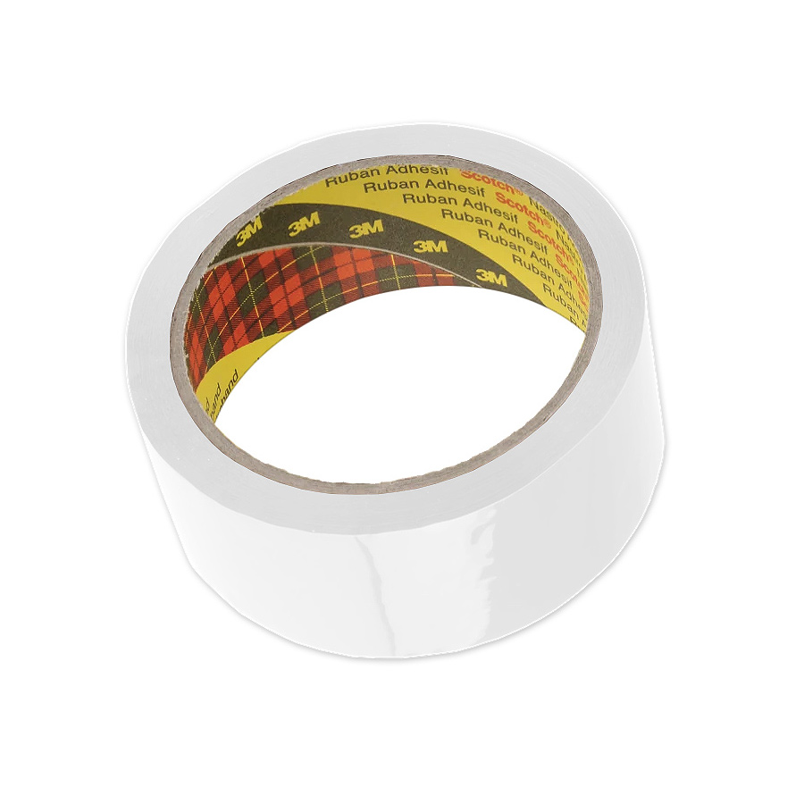 Клейка стрічка 3M 1713-W-50-25,0 біла каучуковий адгезив (Hot Melt) 50 мм 25 м 48 мкм