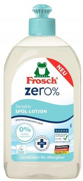 Средство для ручного мытья посуды Frosch ZERO Сенситив 0,5л
