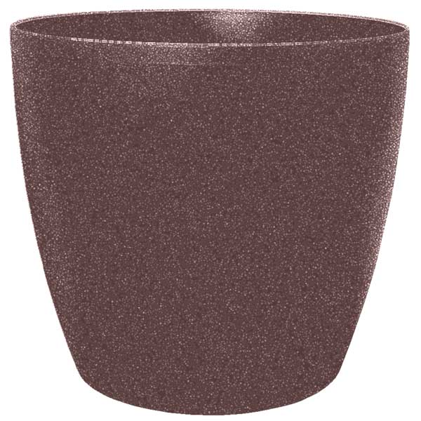Горщик квітковий Алеана Матильда з поливом 12x11 см мокко гліттер