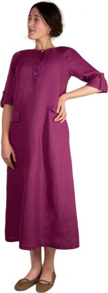 Сукня Галерея льону Меридіан р. 48 вишневий 0032/48/562 