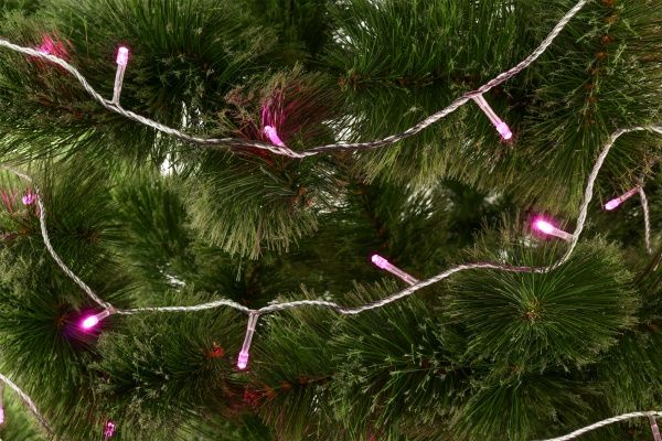 Электрогирлянда линейная фиолетовая LD120-V-E встроенный светодиод (LED) 120 ламп 12 м