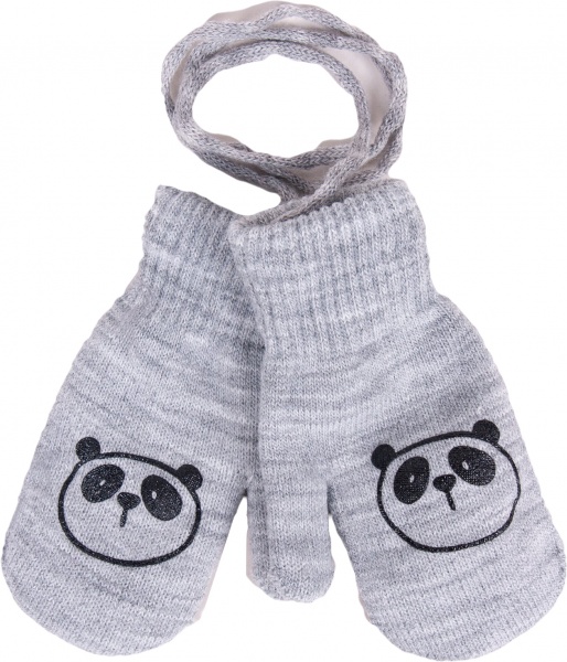 Варежки YO! р.10 серый 