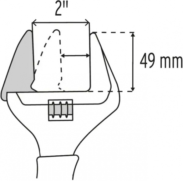 Ключ разводной кованый Comfort 250 мм Truper PET-10XA