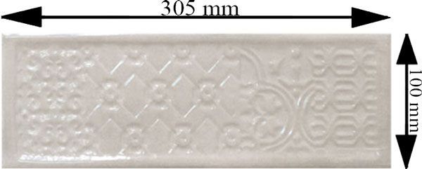 Плитка Cifre Тітан перла декор 10x30,5 