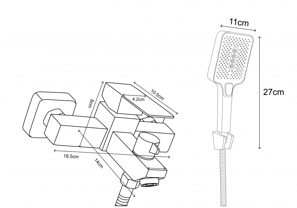Змішувач для ванни Mixxen Бостон-2 MXKP0790