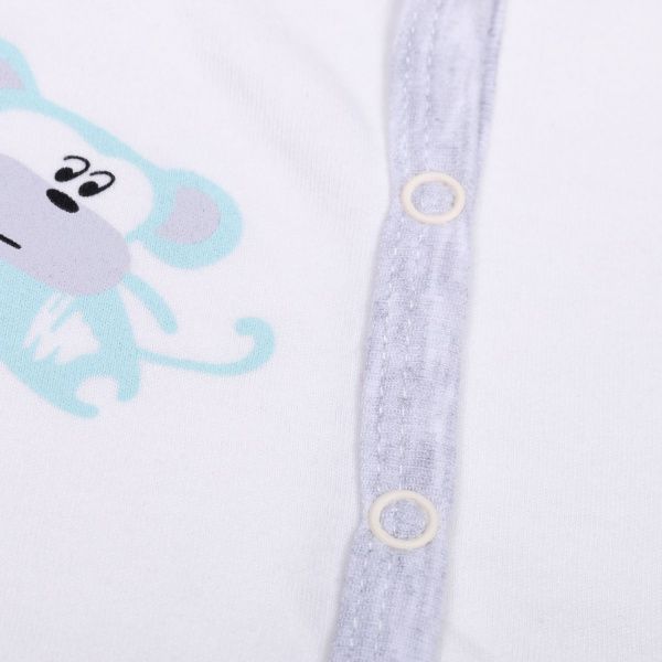 Боді дитяче унісекс Baby Veres Crazy Zoo р.62 м'ятний-2 