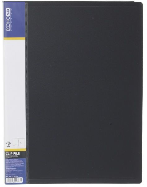 Скоросшиватель E31201 CLIP A с длинным прижимом цвет в ассортименте Economix