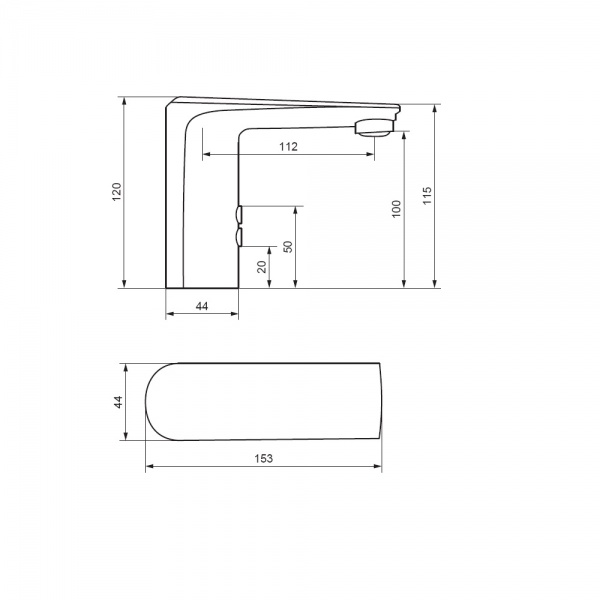 Смеситель для умывальника Damixa сенсорный черный 780290300 Damixa Origin Evo 2