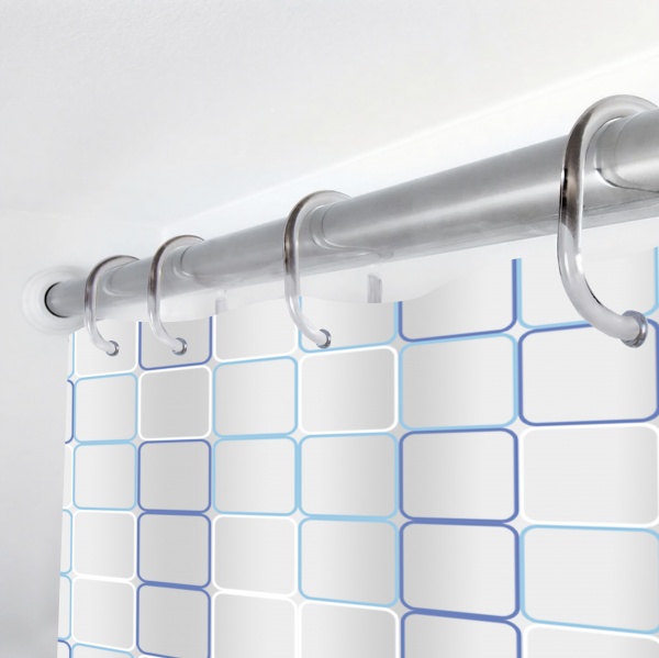 Шторка для ванны Woko SIMONA 180х180 см с кольцами