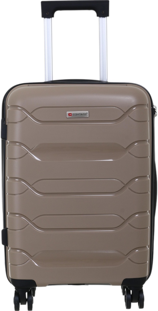 Чемодан Compass №XY007 S 36 л капучино 49x35x21 см