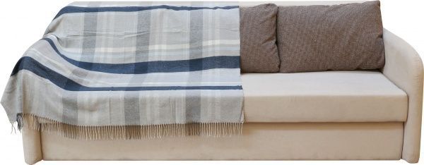 Плед Modena клітинка 140x200 см синій/сірий La Nuit 