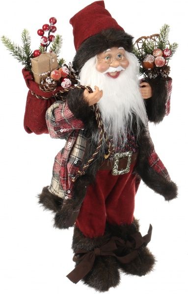 Декоративная фигура Дед Мороз лесной S1805B 45 см 