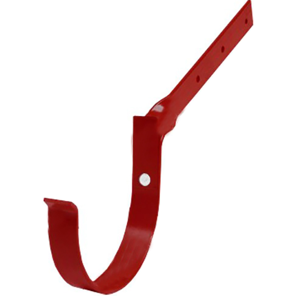 Кронштейн ринви зігнутий Bryza 100 мм червоний
