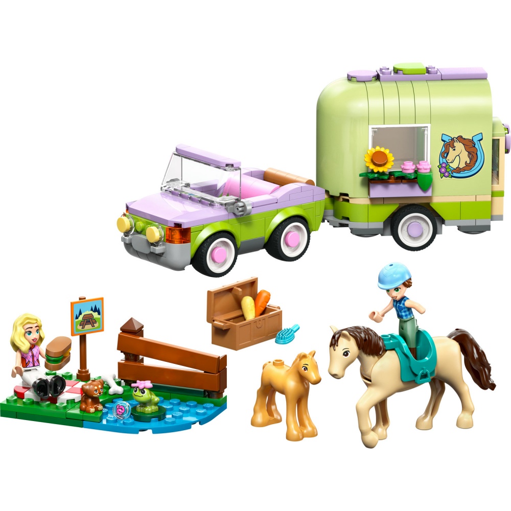 Конструктор LEGO Friends Прицеп для коня и жеребенка 42695