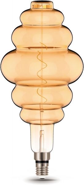 Лампа світлодіодна Gauss Vintage FL Gold BD200 6 Вт E27 2700 К 220 В прозора 