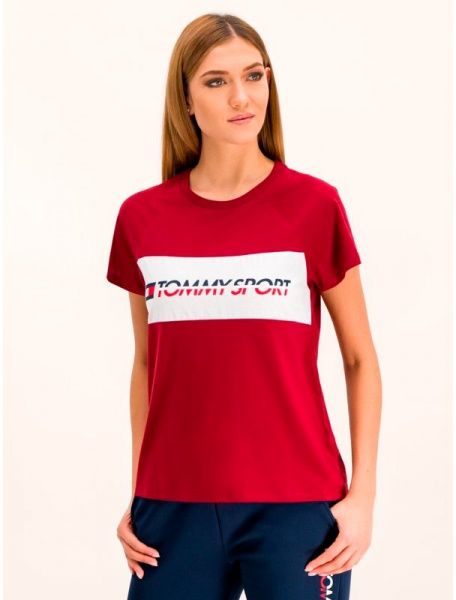 Футболка Tommy Hilfiger BLOCKED TEE LOGO S10S100331XAI S червоний