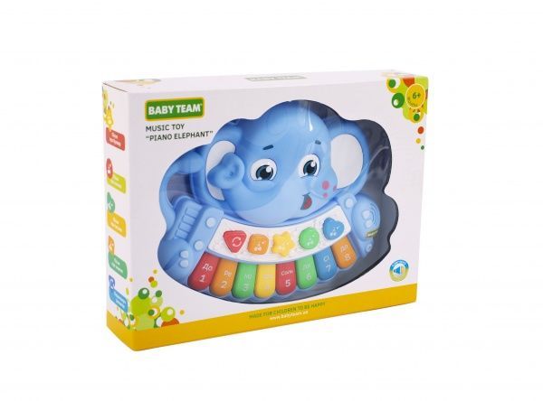 Игрушка музыкальная Baby Team Пианино Слоник 8630