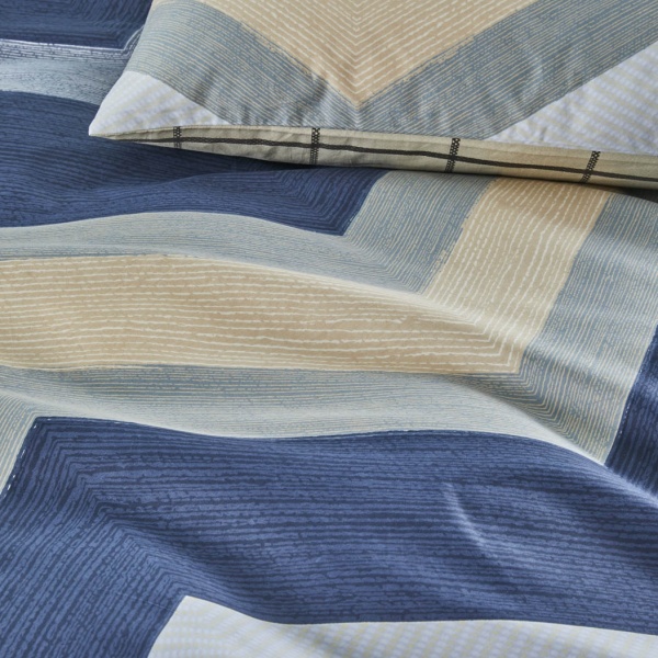 Комплект постільної білизни Gent сімейний синій La Nuit 