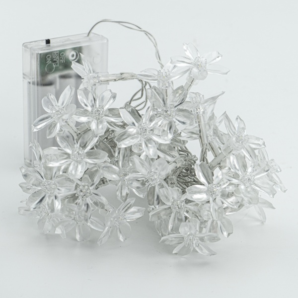 Декоративная гирлянда Altalusse (INL-2708B-40 Cold) встроенный светодиод (LED) 40 ламп 6 м 