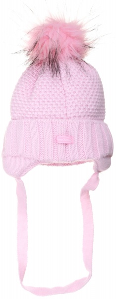 Шапочка дитяча для дівчинки Kraft+ р.42-44 світло-рожевий 2264 