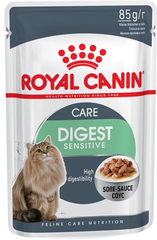Корм вологий для котів з чутливим травленням Royal Canin Digestive Care 3+1 шт. 85 г