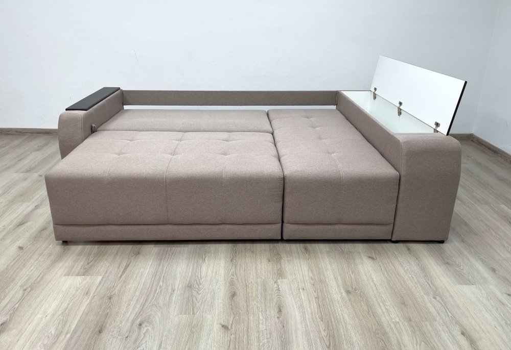 Диван кутовий Елегант ЕпіСофт ДІЖОН правий сірий 2400x1660x900 мм