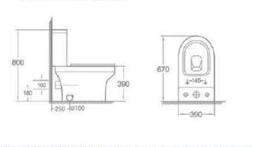 Унитаз-компакт EGO SMART NEW Rimless с сиденьем Duroplast SLIM soft-close