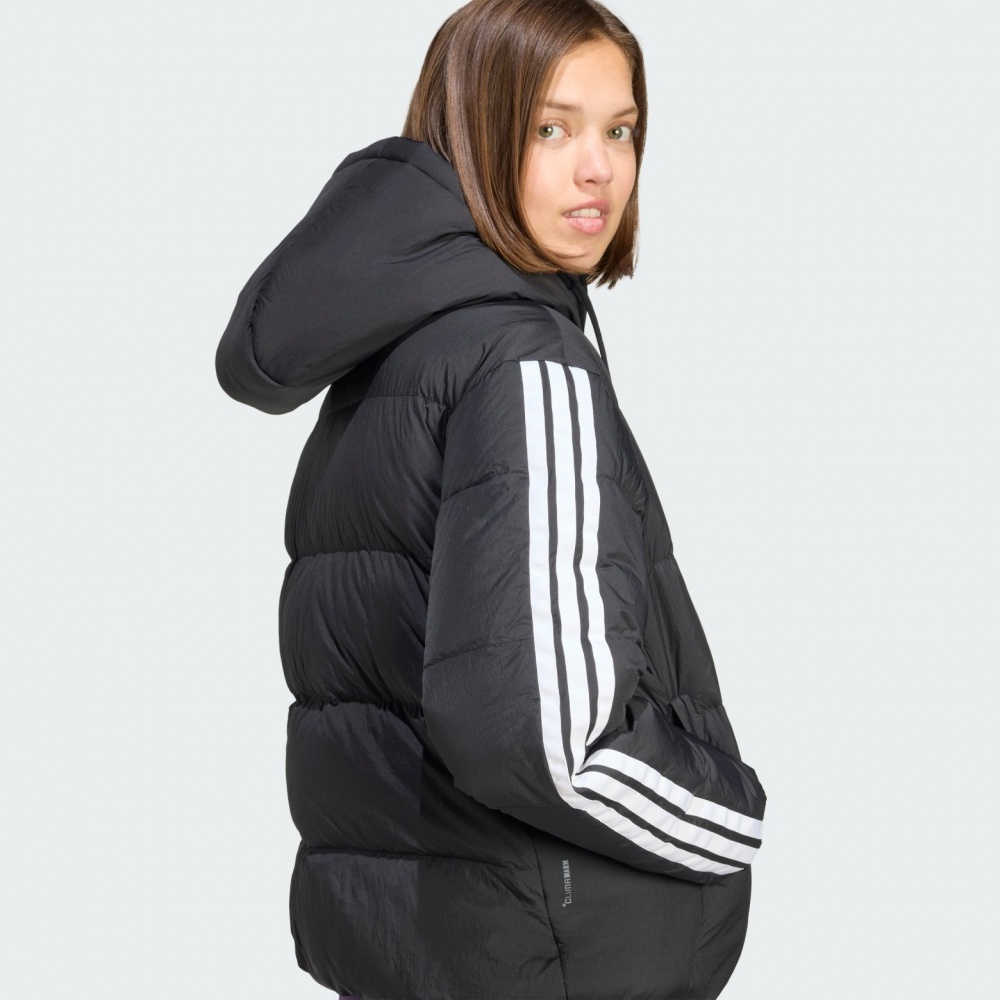 Пуховик жіночий зимовий Adidas W Ess 3S P D Ho JW3429 р.XS чорний